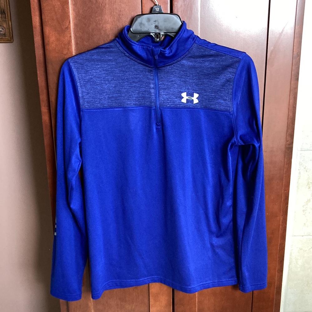 Under Armour Youth Quarter Zip Dry Fit Pullover Shirt - YLG